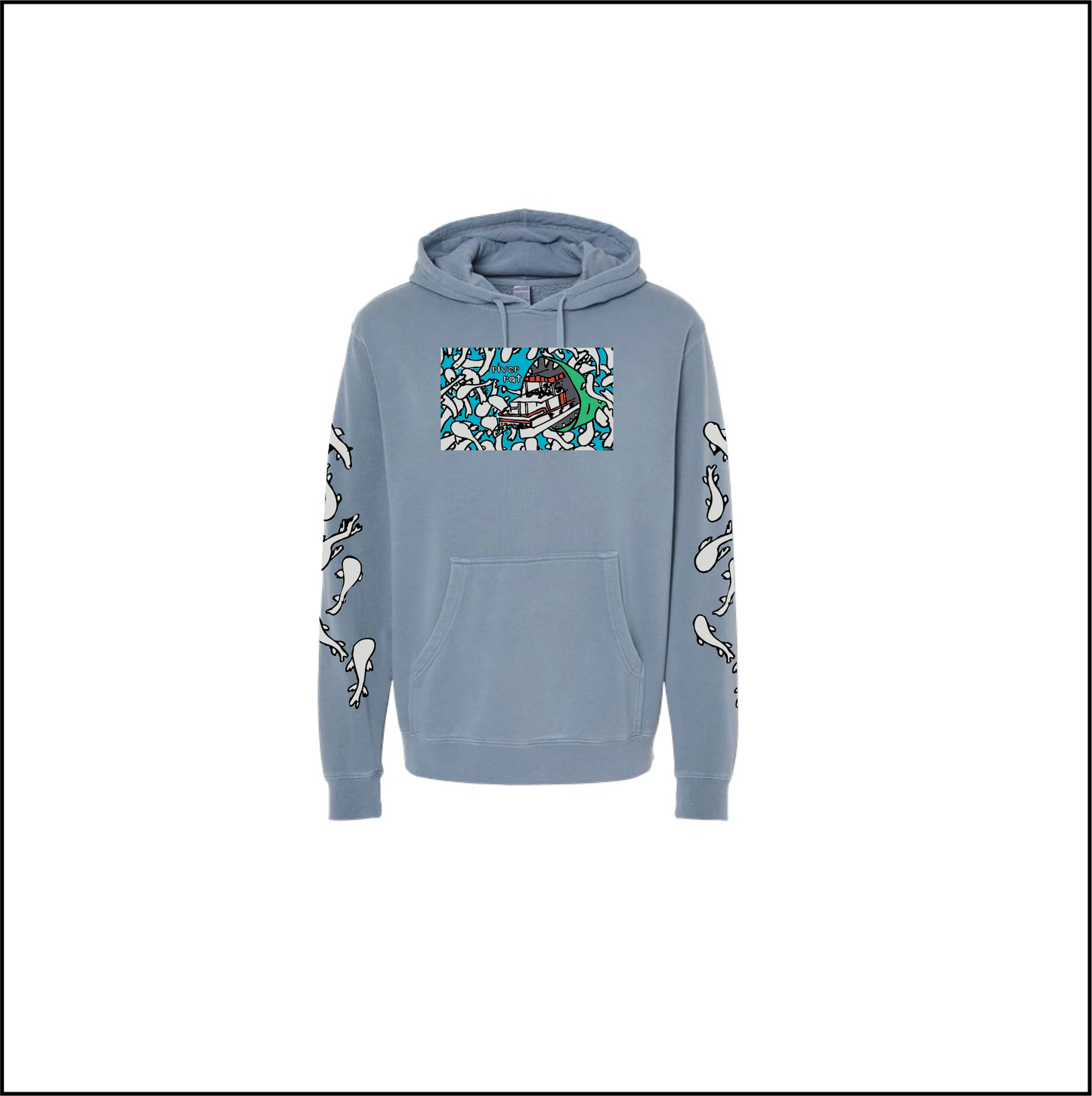 River Rat Invasive Carp Hoodie