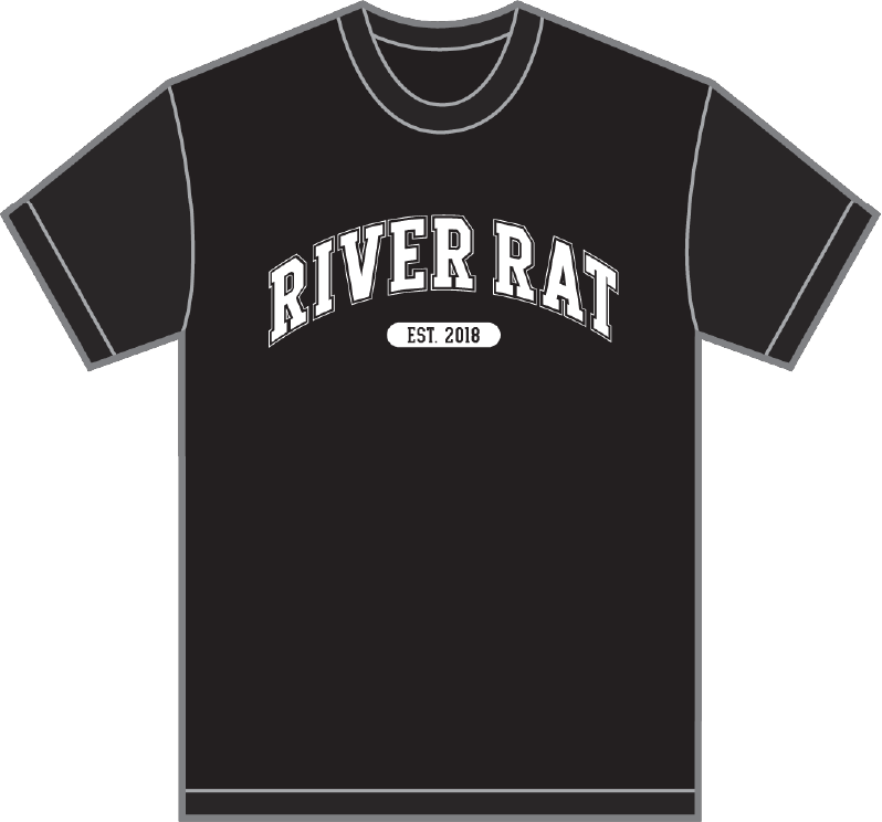 River Rat Varsity Tee (Black)