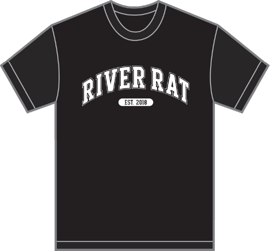 River Rat Varsity Tee (Black)